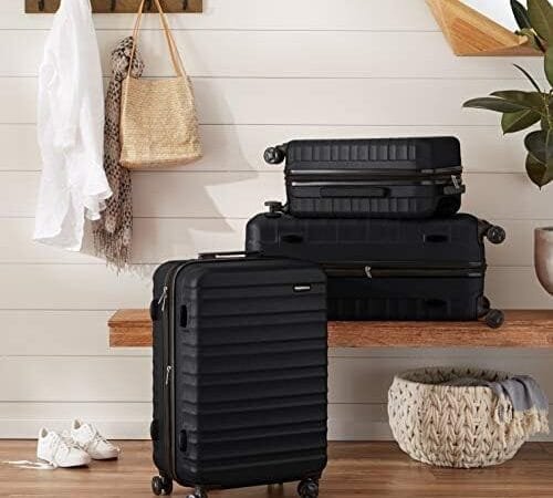 Amazon Basics 3-Piece Hardshell Luggage Set 