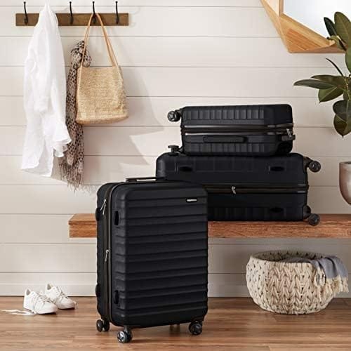 Amazon Basics 3-Piece Hardshell Luggage Set 