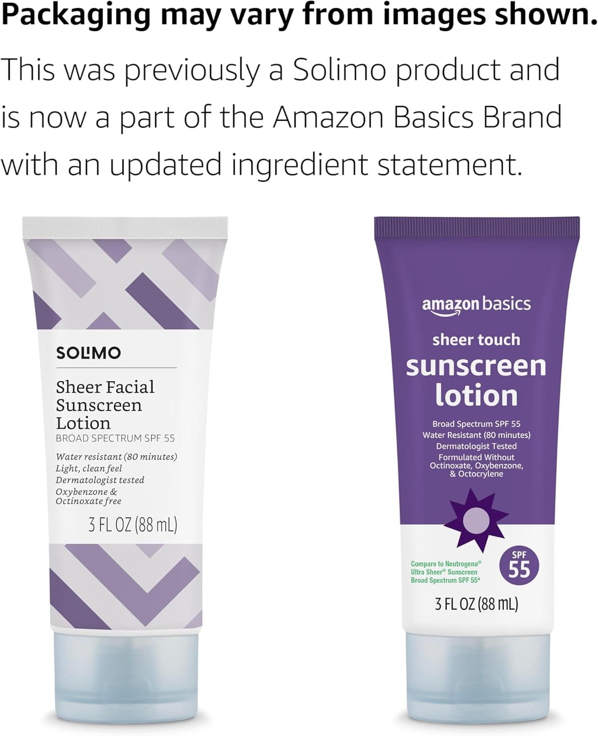 Broad Spectrum Sheer Facial Sunscreen SPF 55, UVA/UVB Protection
