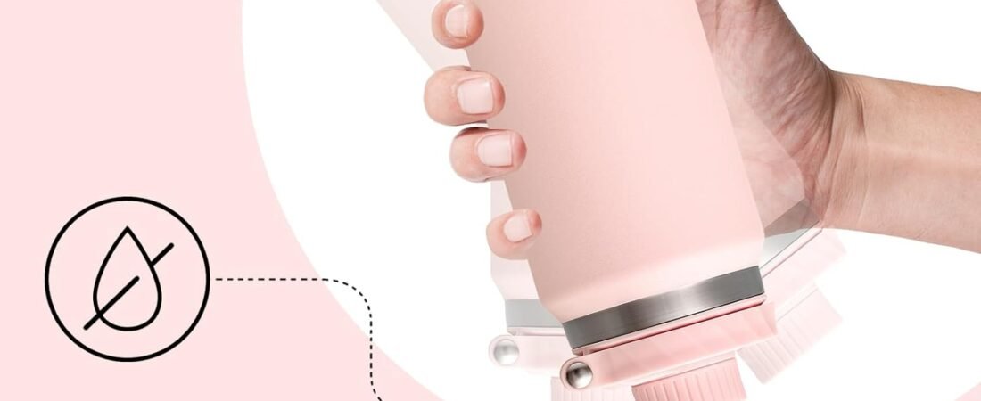 Stainless Steel Sports Water Bottles with Foldable Handle